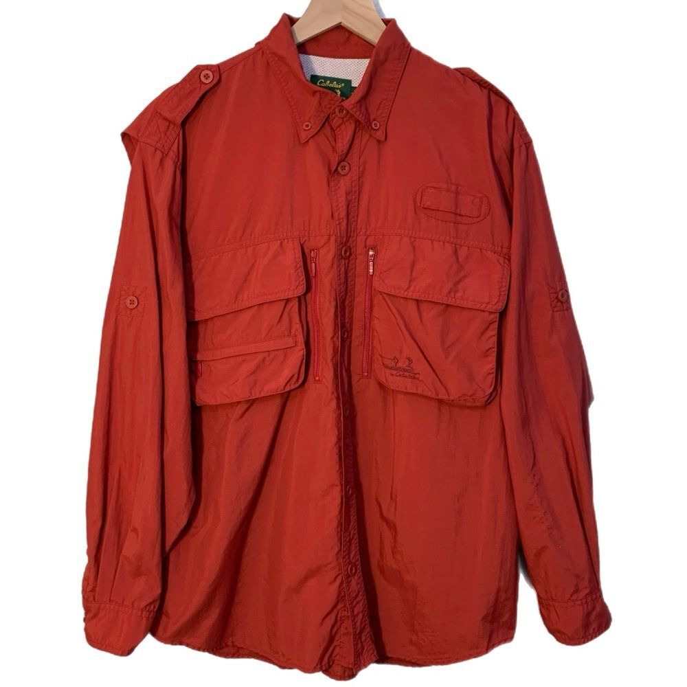 CABELA’S Guidewear Shirt Men’s Red L Reg.